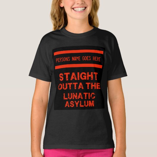 Juste devant le T-shirt de l'asile lunatique (Devant)