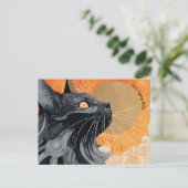 Juste dire Hello Cat carte postale (Debout devant)