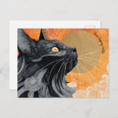 Juste dire Hello Cat carte postale (Devant / Derrière)