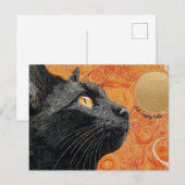 Juste dire Hello Cat carte postale (Devant / Derrière)
