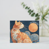 Juste dire Hello Cat carte postale (Debout devant)