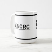 Juste Economie Café Mug gris et noir (Devant gauche)