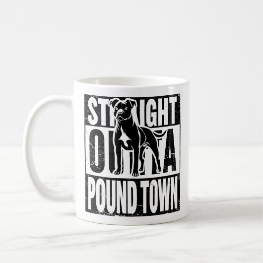 Juste En Dehors De Pound Town Mug (Gauche)