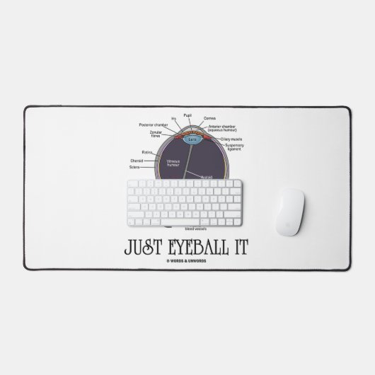 Juste Eyeball It Human Eye Anatomie Geek Conseils (Clavier et souris)