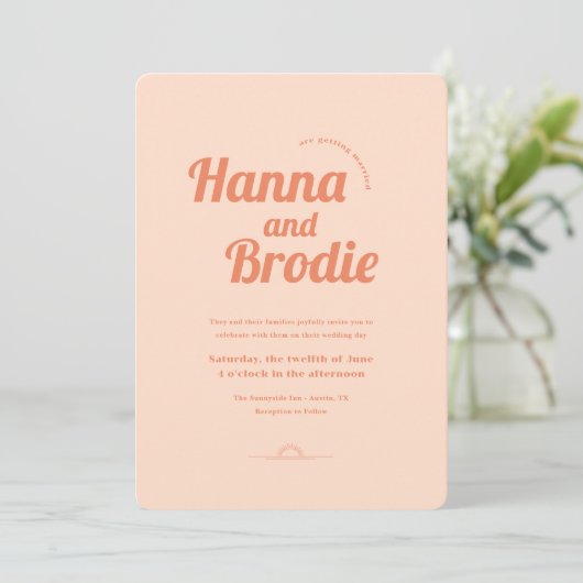 Juste Faire-part de mariage (Debout devant)