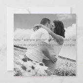 Juste faire-part marié de couples de mariage de (Dos)