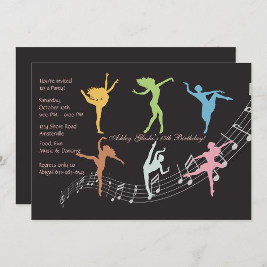 Juste invitation de danse (Devant / Derrière)