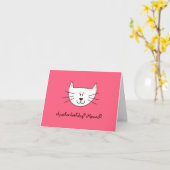 Juste "Kittying" carte de voeux (Fleur jaune)