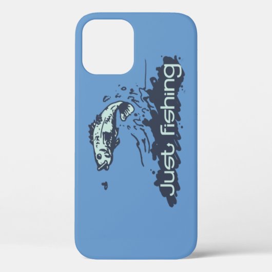 Juste la pêche mens bleu coque iphone (Verso)