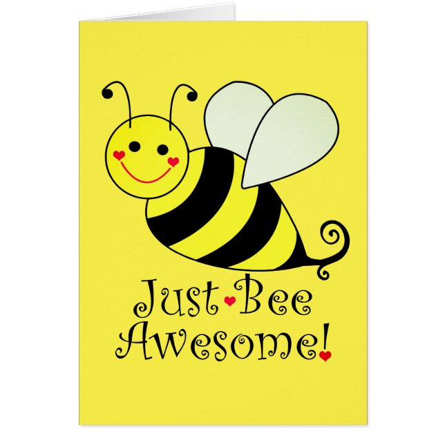 Juste le jaune mignon impressionnant d'abeille (Devant)