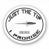 Juste le pourboire je promets autocollant (Devant)