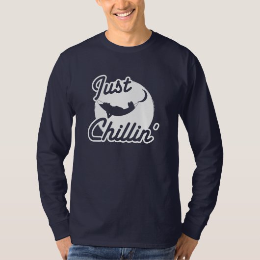 Juste le T-shirt des longs hommes de douille de (Devant)