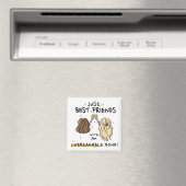 "Juste les meilleurs amis" Magnet cadeau (In Situ (Lave-vaisselle))