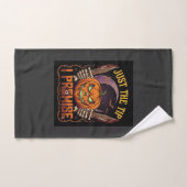 Juste l'extrémité prémisse Halloween Citrouille Co (Serviette à main)
