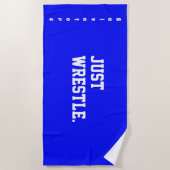 Juste lutte personnalisée. Serviette de plage (Devant)