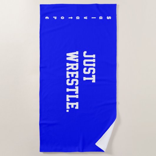 Juste lutte personnalisée. Serviette de plage (Devant)