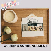 Juste marié 3 Mariage photo Faire-part