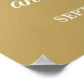 Juste marié 50ème Mariage Anniversaire Affiche de  (Coin)