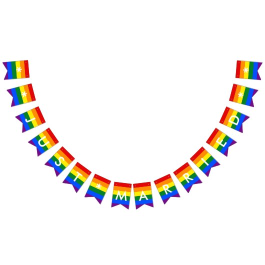 Juste Marié Arc-en-ciel Drapeau LGBT Pride Mariage (Tout)