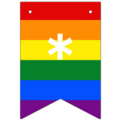 Juste Marié Arc-en-ciel Drapeau LGBT Pride Mariage (Premier drapeau)