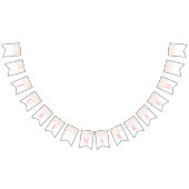 Juste Marié Bannière Pink Gold Confetti (Tout)