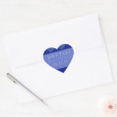 Juste marié bleu coeur étiquette (Enveloppe)