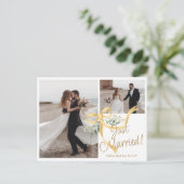 Juste Marié Bow Elopement Photo Faire-part (Debout devant)