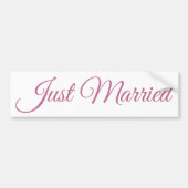 Juste marié bumper sticker (Devant)