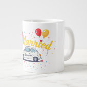 Juste Marié Célébration Design Mug (Devant droit)