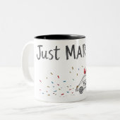 Juste Marié Célébration Design Mug (Devant gauche)