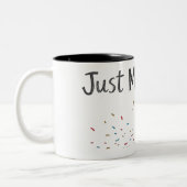 Juste Marié Célébration Design Mug (Gauche)