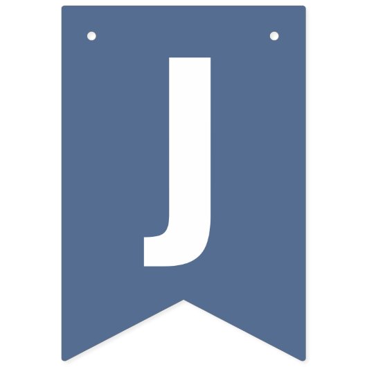 Juste Marié Dusty Blue Boho drapeaux de Bunch (Deuxième drapeau)