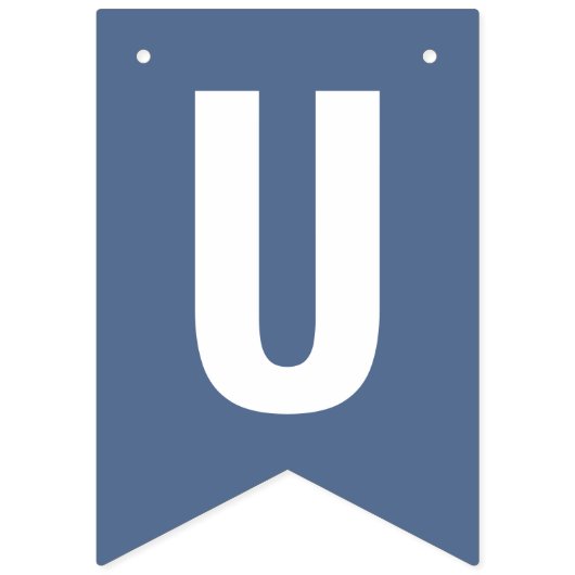 Juste Marié Dusty Blue Boho drapeaux de Bunch (Troisième drapeau)