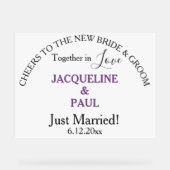 Juste Marié Dusty Violet Blanc (Recto)