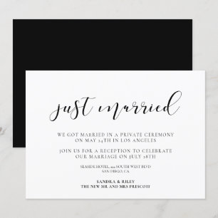 Juste marié Elegant design faire-part