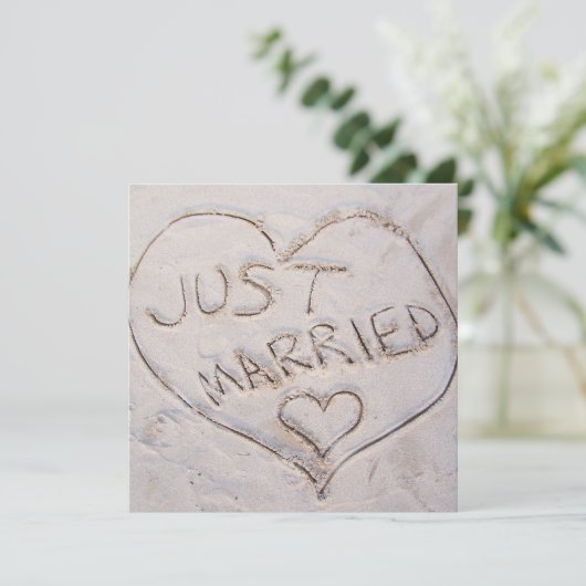 Juste marié Faire-part (Debout devant)