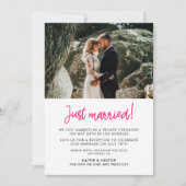 Juste marié faire-part de calligraphie moderne (Devant)