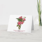 Juste marié Faire-part Floral B/W (Dos)