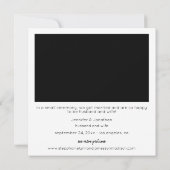 Juste marié Faire-part photo instantanée (Dos)