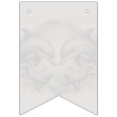 Juste Marié Mariage Buncher drapeaux Dauphin Thème (Premier drapeau)