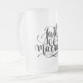 Juste Marié Mariage Froid Verre Beer Mug (Devant gauche)