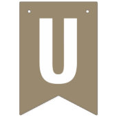 Juste Marié Neutre Beige Boho Drapeaux de Bunch (Troisième drapeau)