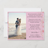 Juste Marié Photo Collage Mariage Faire-part (Dos)