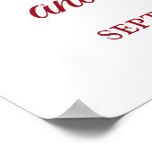 Juste marié Ruby 40e anniversaire Affiche de bienv (Coin)