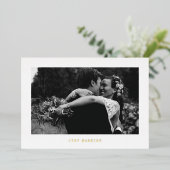 Juste marié simple photo Faire-part (Debout devant)