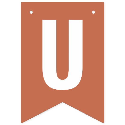 Juste Marié Terracotta Boho Drapeaux de Bunch (Troisième drapeau)