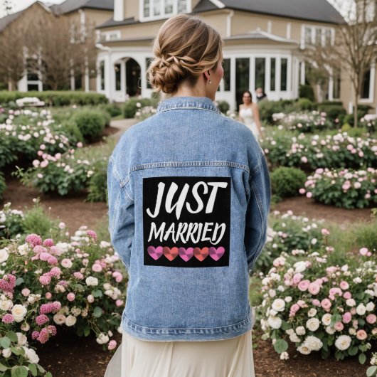 JUSTE MARIÉE Denim jean Jacket (Mariage Retour)