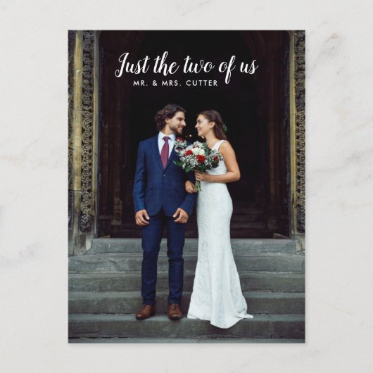 Juste nous deux Mariage Faire-part (Devant)