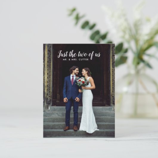 Juste nous deux Mariage Faire-part (Debout devant)