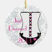 Juste ornement divorcé de Noël de corset (Dos)